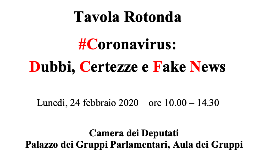 Coronavirus: dubbi, certezze, fake news